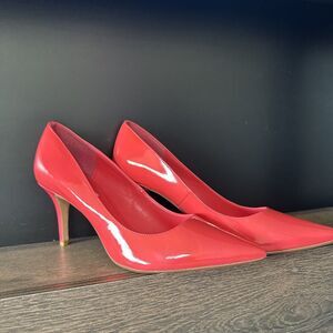 Dune London Size 8.5 EU 39 Red Heels Shoes Pumps 3 Inch Heel